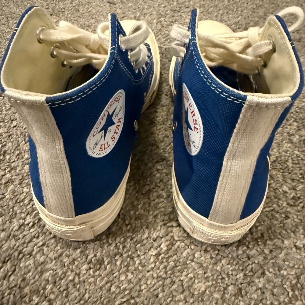 Comme des Garcons Blue and White Kids/Women’s High-Tops - Picture 6 of 7